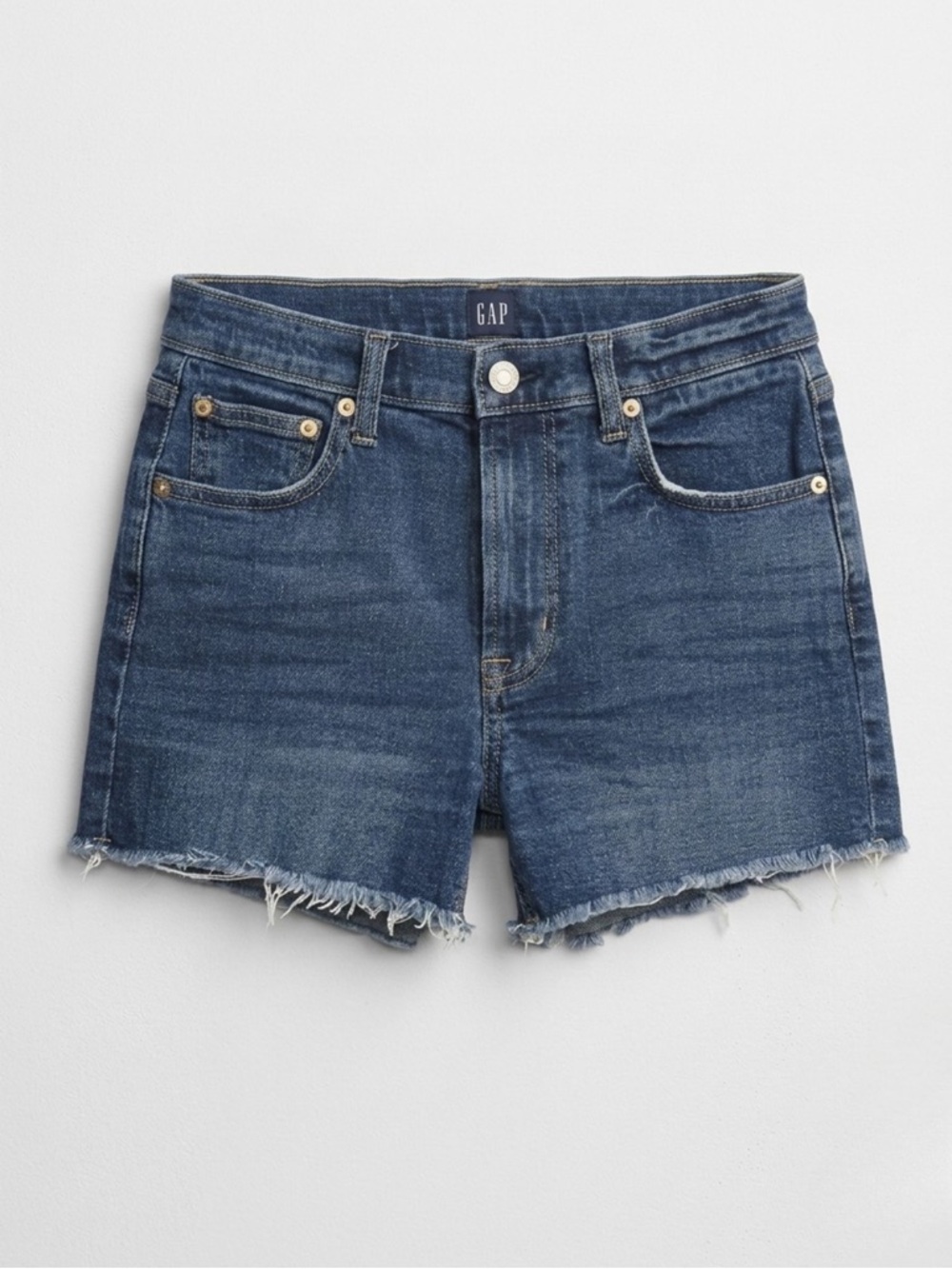 GAP‎ Denim High Rise Raw Hem Jean Shorts - Size 27